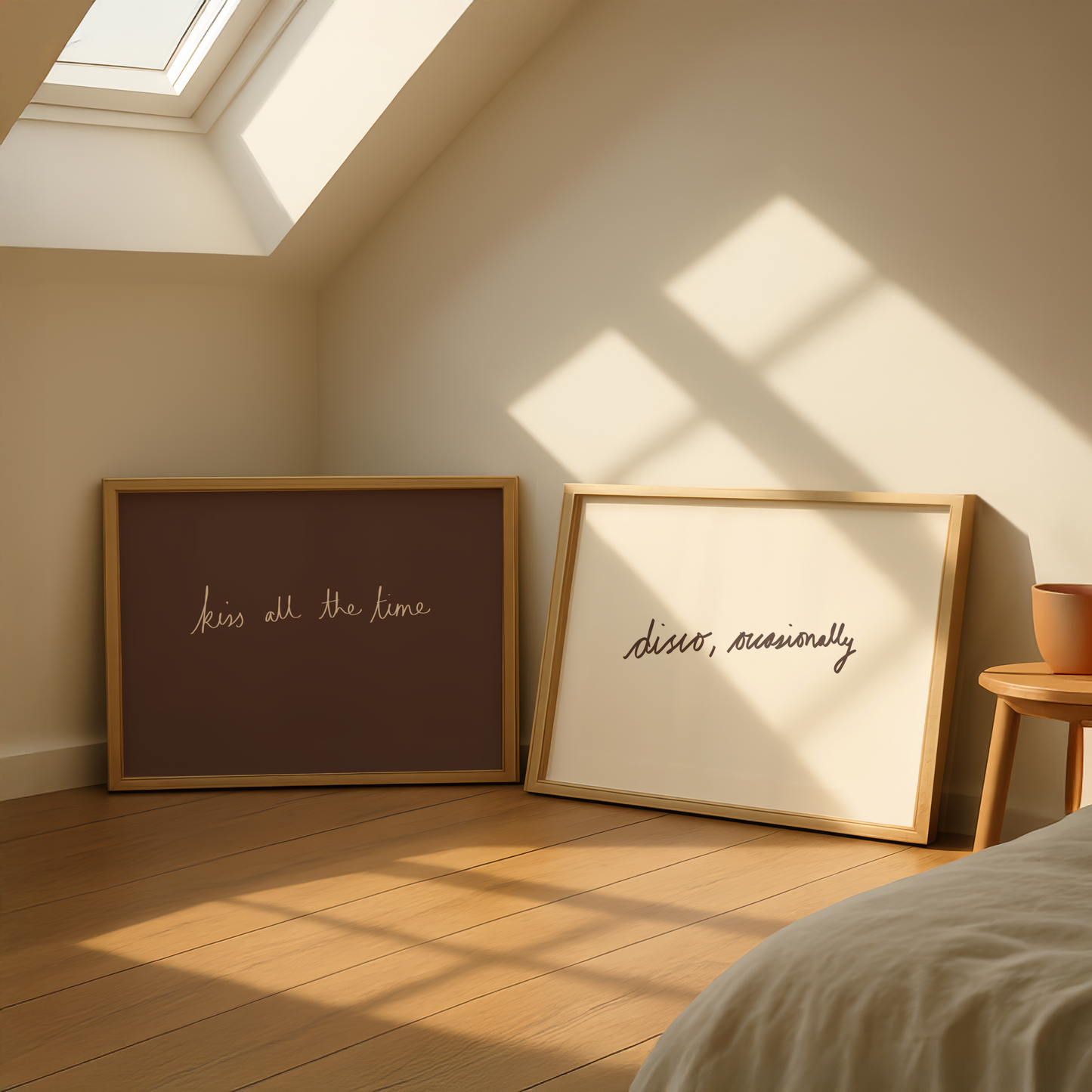 'Disco, Occasionally' Hand-Lettered Print | Chic Retro Home Decor